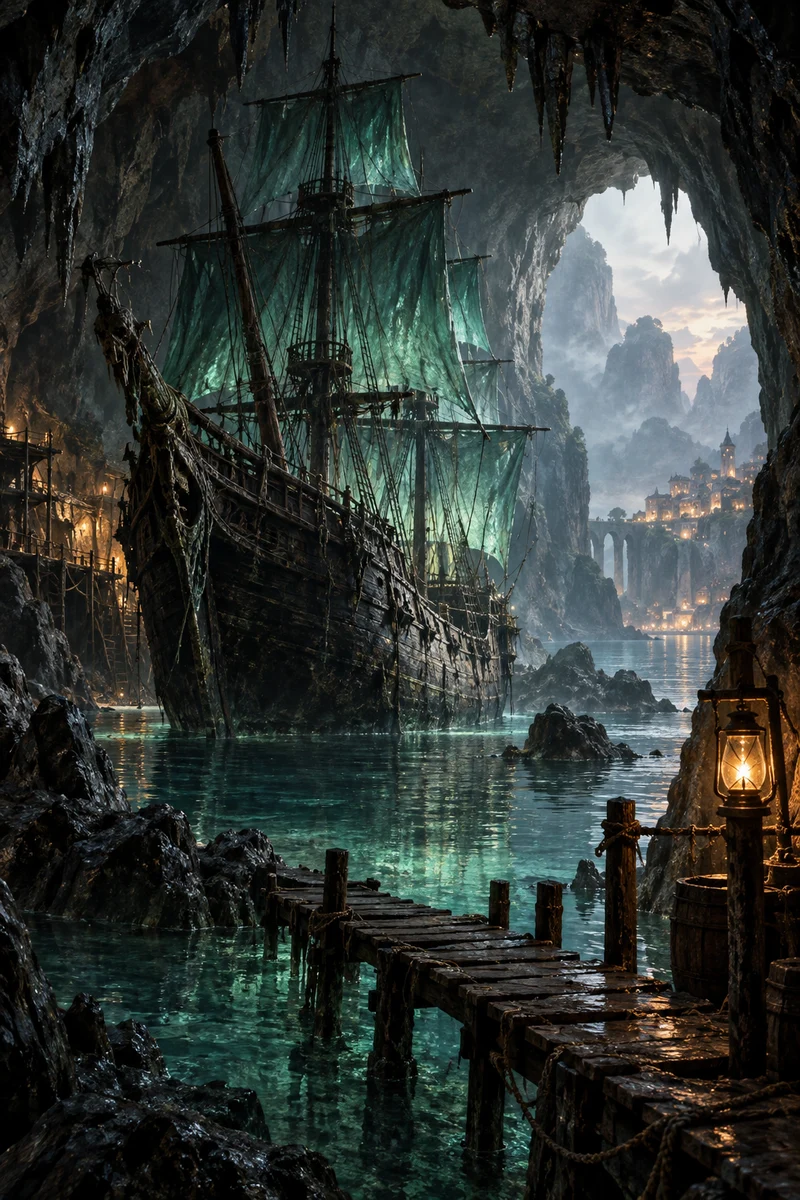 阿拉穆尔的亡魂主题插画